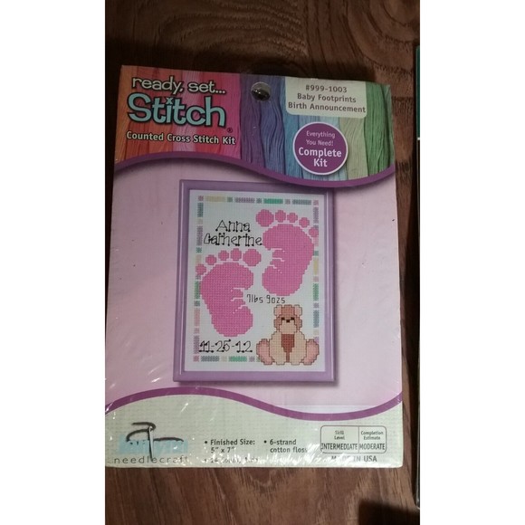 Vintage Cross Stitch Embroidery Kits Varies lot of 5 NIP - Picture 3 of 12